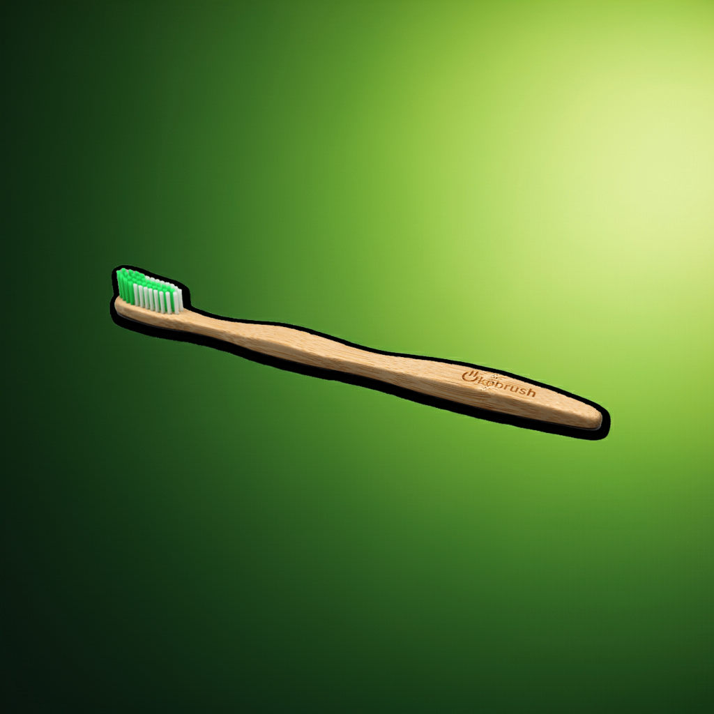 Bambuszahnbürste „Ökobrush“ grün – mittel