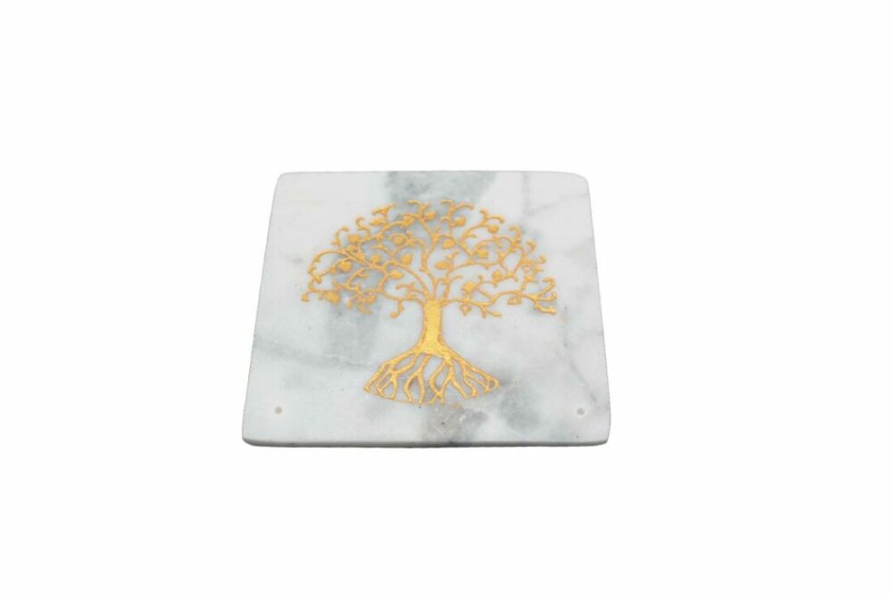 Stäbchenhalter / Marmorhalter „Baum des Lebens“ in Gold