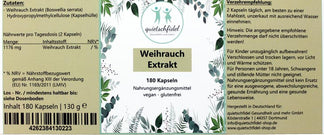 Weihrauch Boswellia serrata – 3 x 180 Kapseln