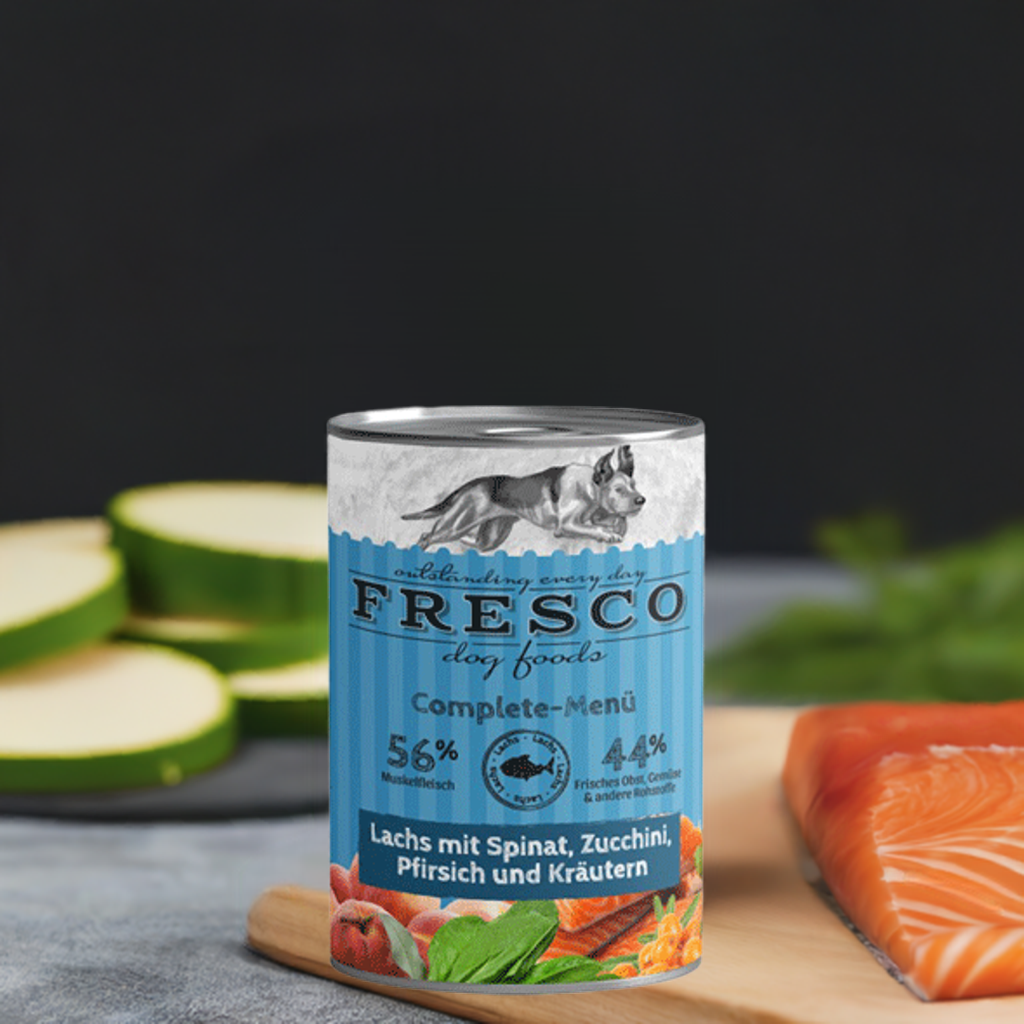 Fresco Complete Menü Lachs mit Spinat Zucchini