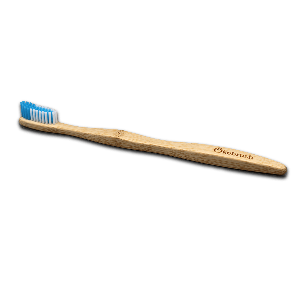Bambuszahnbürste „Ökobrush“ türkis – mittel