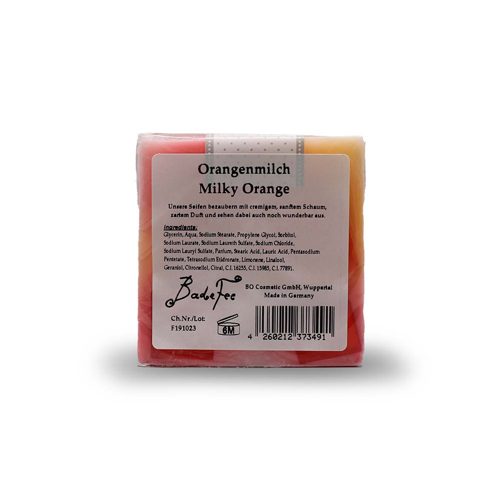 BadeFee Glycerinseife „Orangenmilch“ 100g
