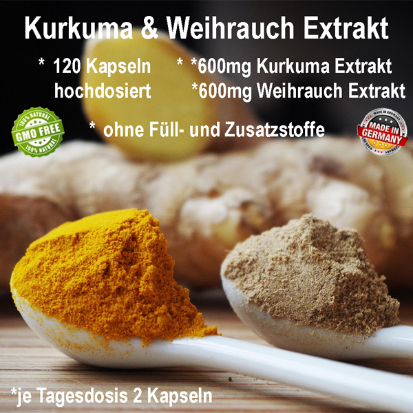Kurkuma & Weihrauch Extrakt Kapseln
