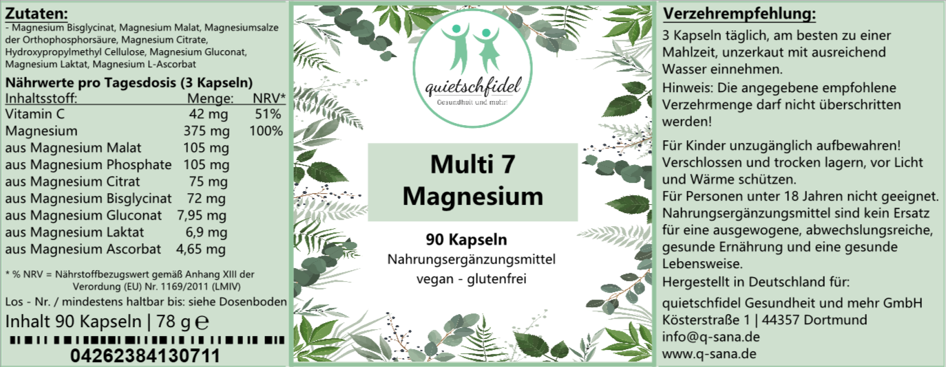 Multi 7 Magnesium Kapseln