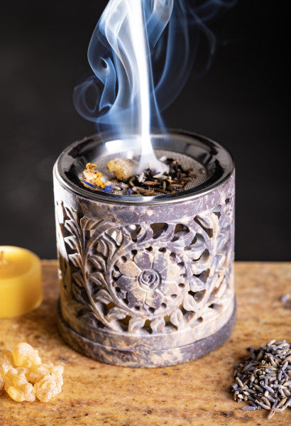 Räuchergefaess aus speckstein Indra