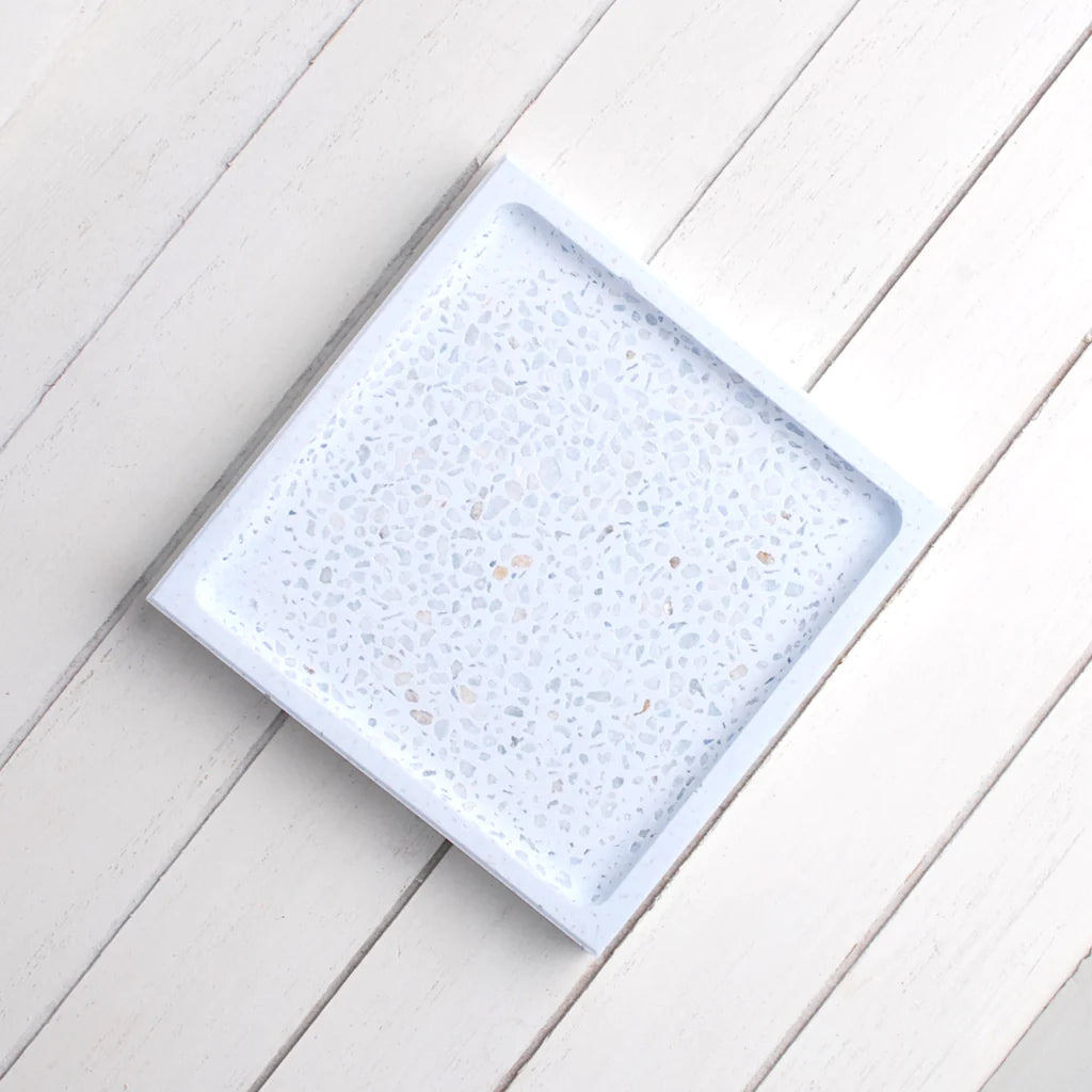 Seifenschale eckig in blau