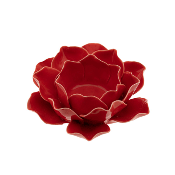 Teelichthalter Räucher Kegelhalter Rose
rot KH 1303