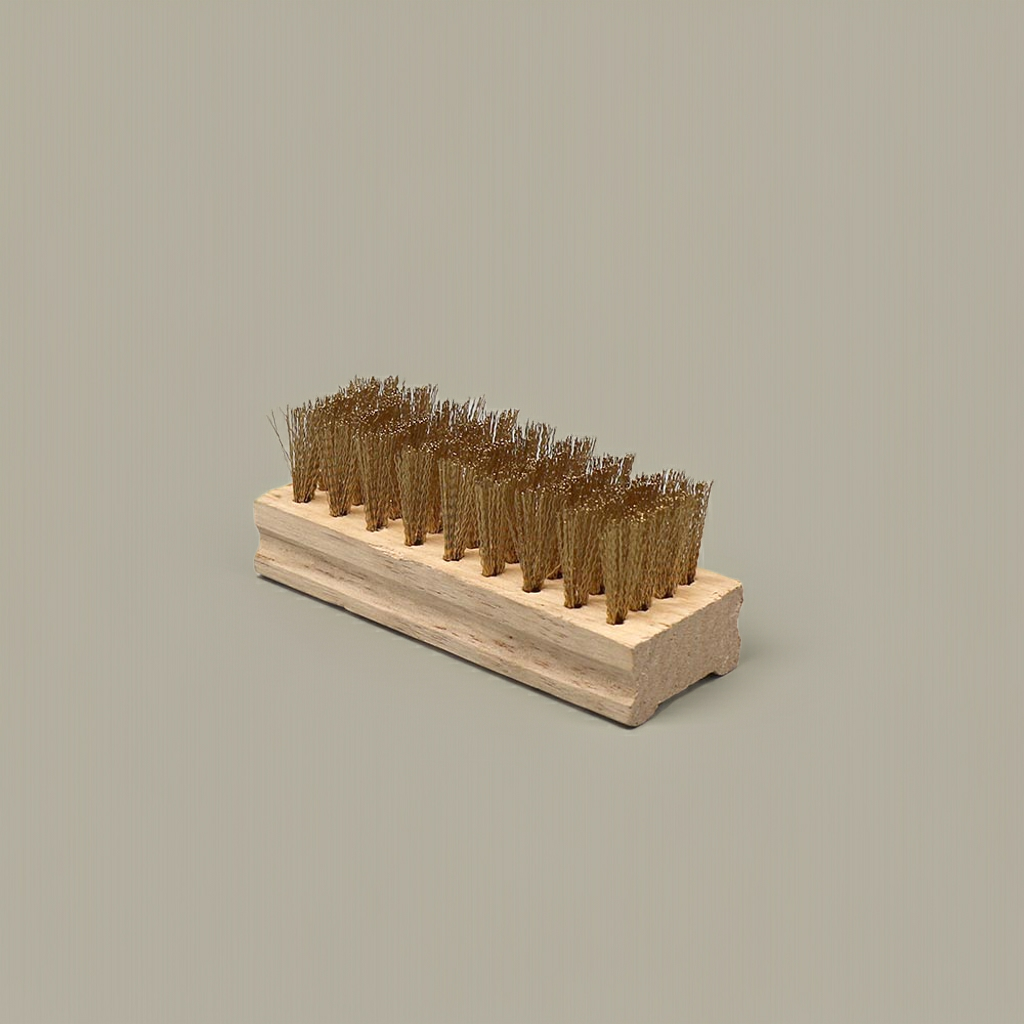 Räucherbürste Kupfer mit Holzgriff