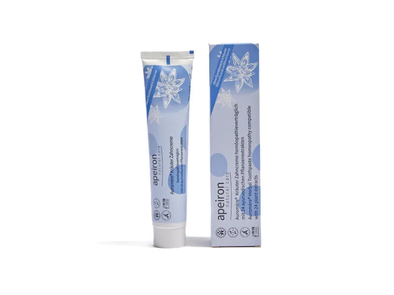 Apeiron Auromère Kräuter-Zahncreme 75ml- Homöopathieverträglich & fluoridfreie Zahnpasta