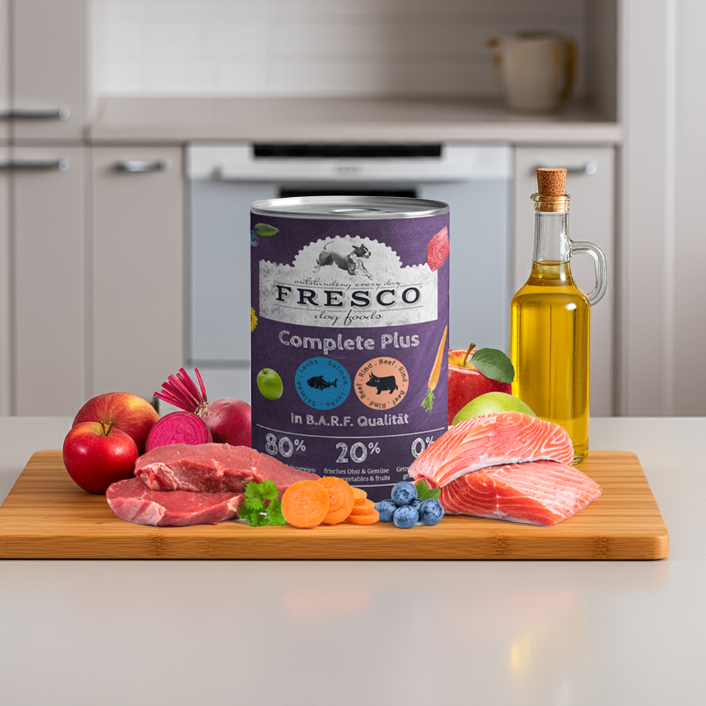 FRESCO - Complete Plus Lachs mit Rind (haltbares BARF) 1x400g
