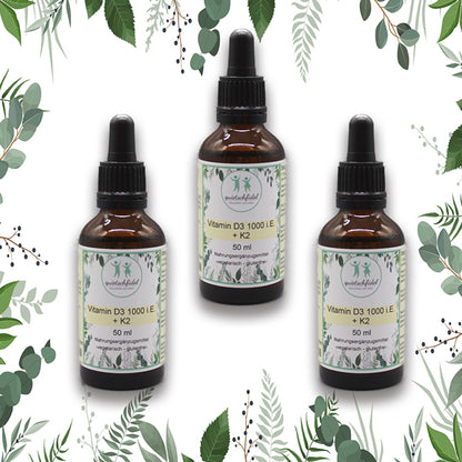 Vitamin D3 mit K2 MK7 all-trans 1000 i.E. 50 ml Tropfen