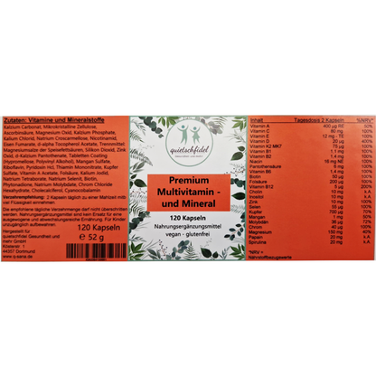 Premium Multivitamin - und Mineral 120 Kapseln (bald verfügbar)