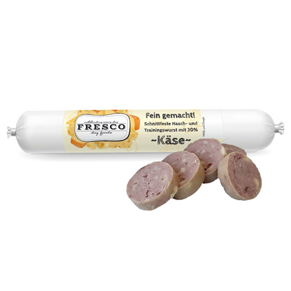 FRESCO - Fein gemacht Schnittfeste Nasch- und Trainingswurst Käse 100g