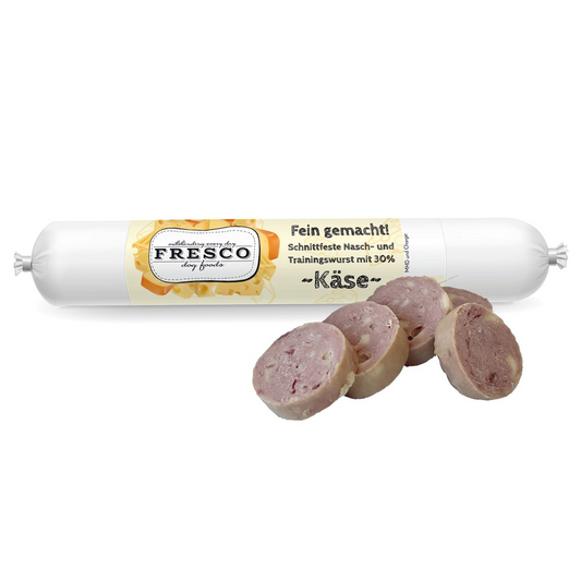 FRESCO - Fein gemacht Schnittfeste Nasch- und Trainingswurst Käse 100g