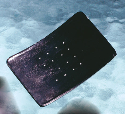 Stäbchenhalter Marmor schwarz