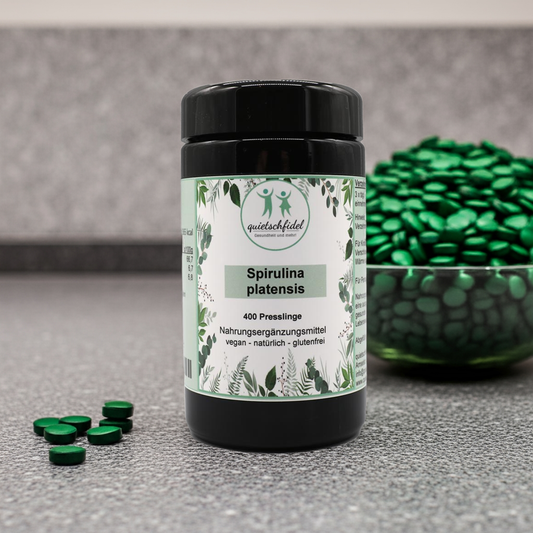 Spirulina Algen - Spirulina platensis – 400 Presslinge im Glas