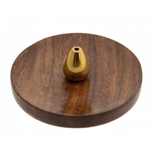Stäbchenhalter Noblesse mit Messinghalter und Holzschale&nbsp;