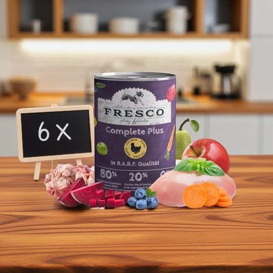 FRESCO - Complete Plus Huhn (haltbares B.A.R.F.) 6x400g