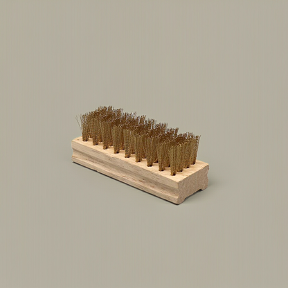 Räucherbürste Kupfer mit Holzgriff