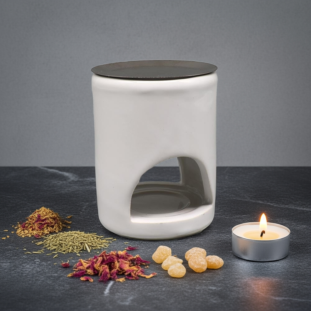 Räuchergefäß „Durchblick“ weiß