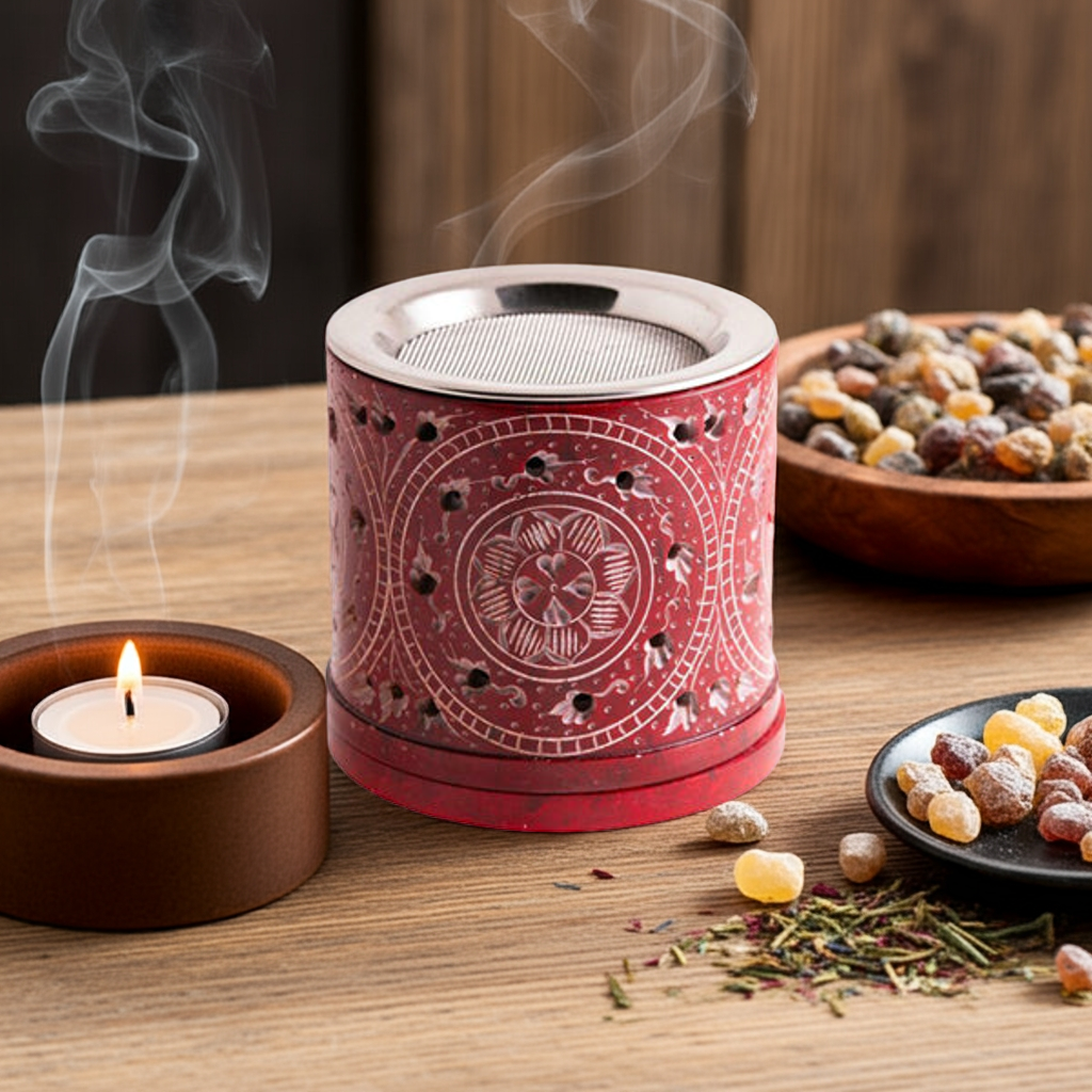 Siebgefäß „Gita“ in rot